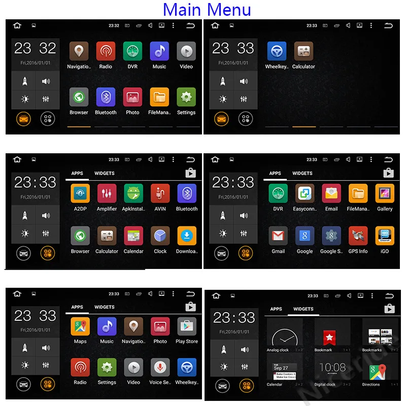 Flash Deal Android 8.0 Car Multimedia Player GPS Autoradio 2 Din 7 Inch For Ford/Mondeo/Focus/Transit/C-MAX/S-MAX/Fiesta 4GB RAM Radio PC 54