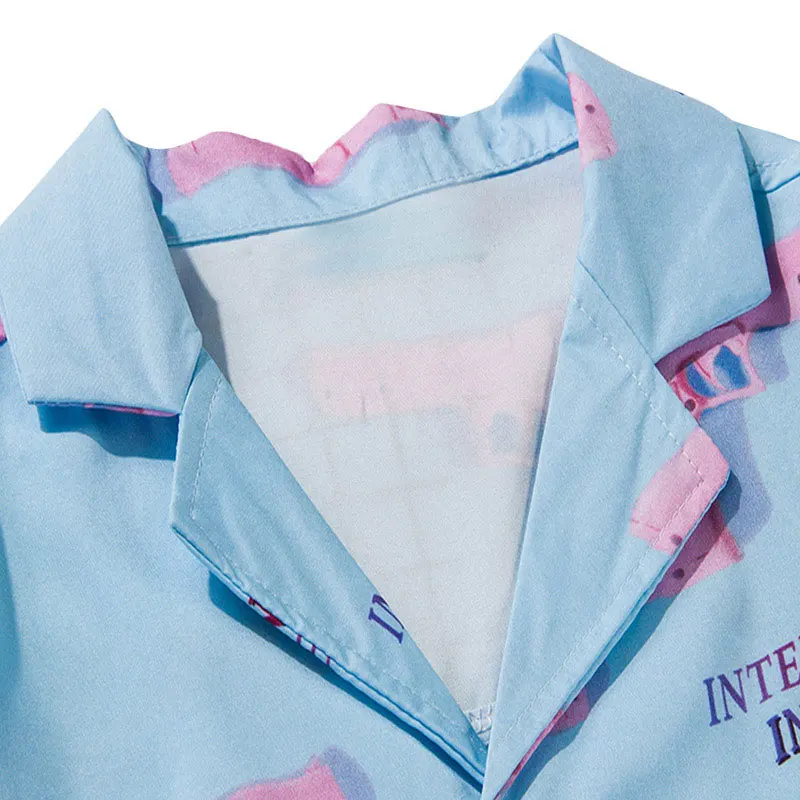 Pistol Gun Print Shirts 2