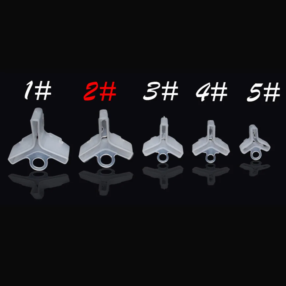 

1pcs White Fishing Treble Hooks Caps Safety Fishing Lures Hook Accessory tool Hooks Protector Safety Hook Holder 4 Size