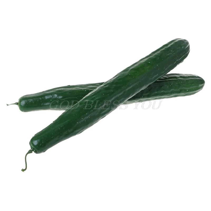 

Lifelike Artificial Cucumber Simulation Fake Vegetable Photo Props Home Kitchen Decoration Kids Teaching Toy