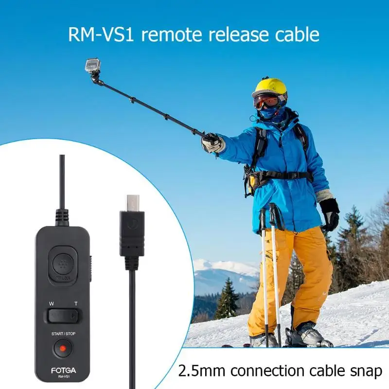 RM-VS1 дистанционного Управление спуск затвора по интерфейсу для sony RM-VPR1 A-5100 A-7S A-5000 может Управление с переменным фокусным расстоянием и записывать видео батарея не требуется