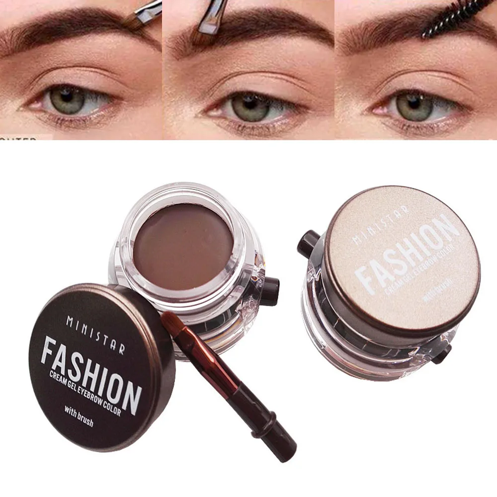 Ministar gel eyebrow cream waterproof long lasting brown black eyebrow
