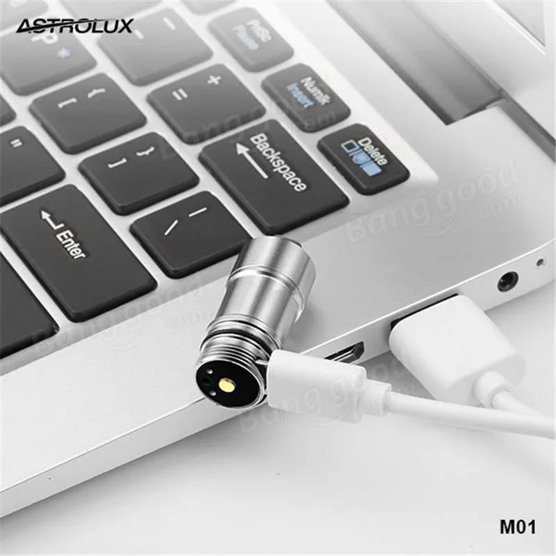 Мини фонарь Astrolux M01 100LM 2 режима перезаряжаемый с USB nichia 219B/10180 светодиодный