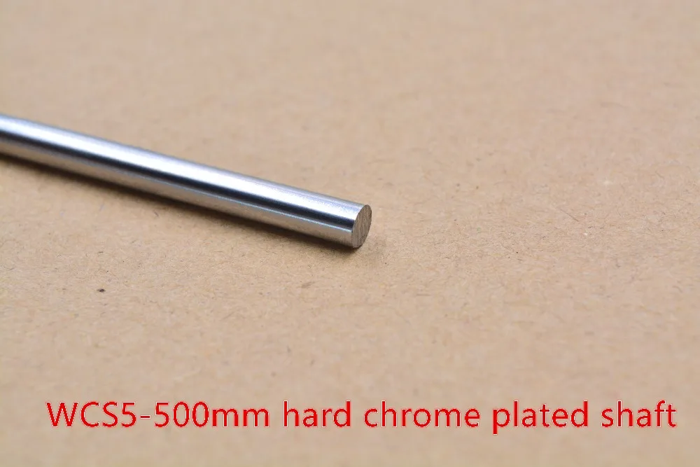 3D Printer Rod Shaft Wcs 5Mm Linear Length 500Mm Chrome Plated Guide Rail Round 1Pcs huismerk kopen in de aanbieding