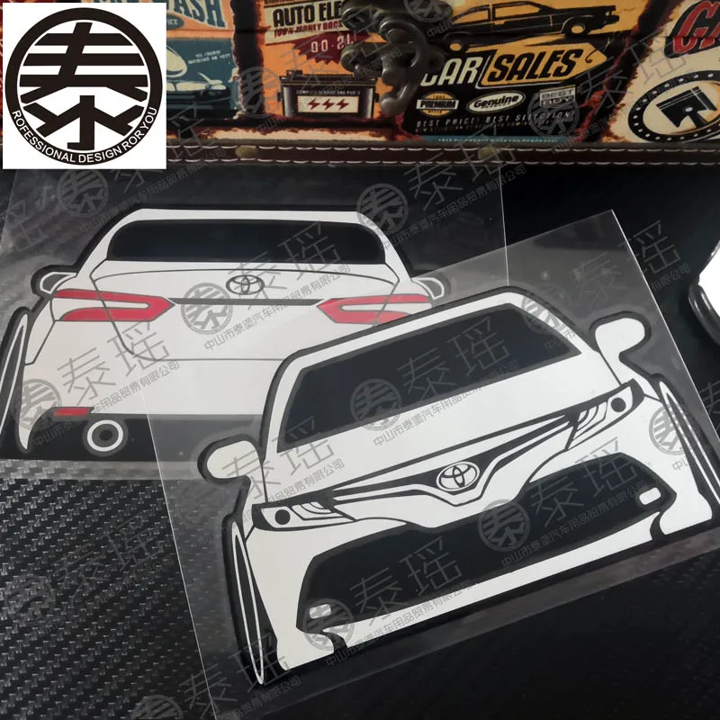 Автостайлинг TAIYAO Спортивная Автомобильная Наклейка для Toyota 2013 2018 Camry SE XSE 2 шт.