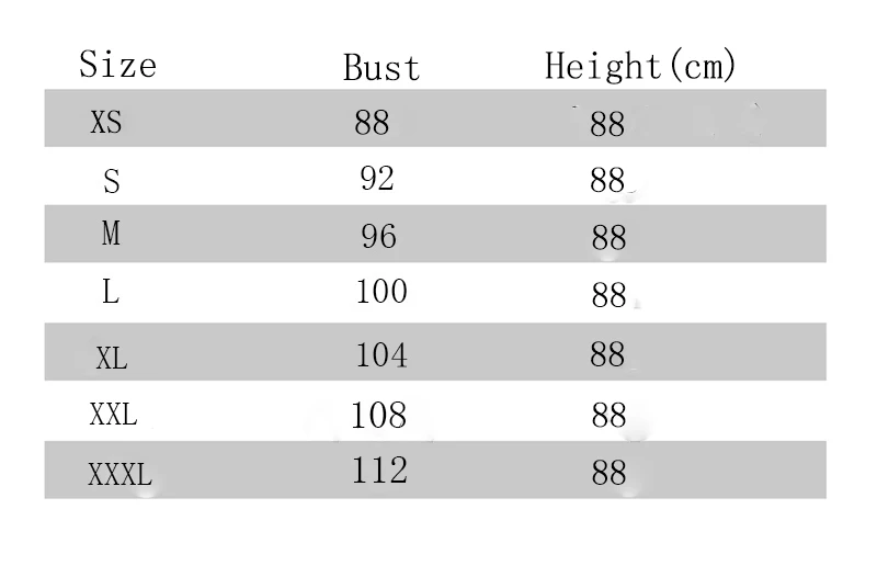 90CM XS---XXXL