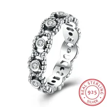 2017 de la Venta Caliente 925 Anillos De Plata Esterlina con Cubic Zirconia Mujeres pendientes de Bodas de la Joyería Fina/Regalos de Compromiso anel feminino
