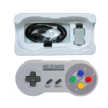 

2.4GHZ Wireless Controller Gamepad Joypad Joystick for NES (SNES)Super Nintend Classic MINI Gaming Console Accessories