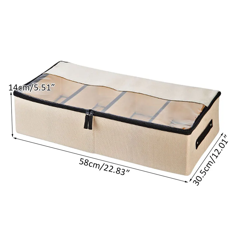 Multifunctional Drawer Organizers Cotton and Linen Storage Box for Clothing Underwear Portable Underwear Drawer Organizers Multifunctional Drawer Organizers Cotton and Linen Storage Box for Clothing Underwear Portable Underwear Drawer Organizers