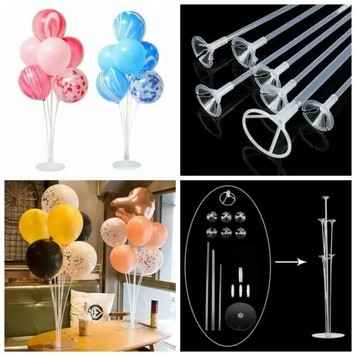 

1 Set 70cm Balloon Column Set Upright Base Stand Holder Display Kit Party Decor Balloon Pole Bracket Stitching