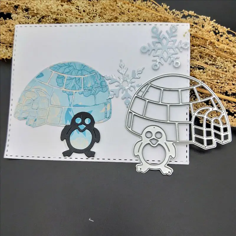 Penguin Animal Metal Cutting Dies Stencils For DIY... – Grandado