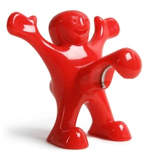 Funny 3D Happy Man Shaped New Kitchen Bar Tools Red Wine Beer Soda Bottle Opener Stopper Beer Bottle Opener St. Patrick Day