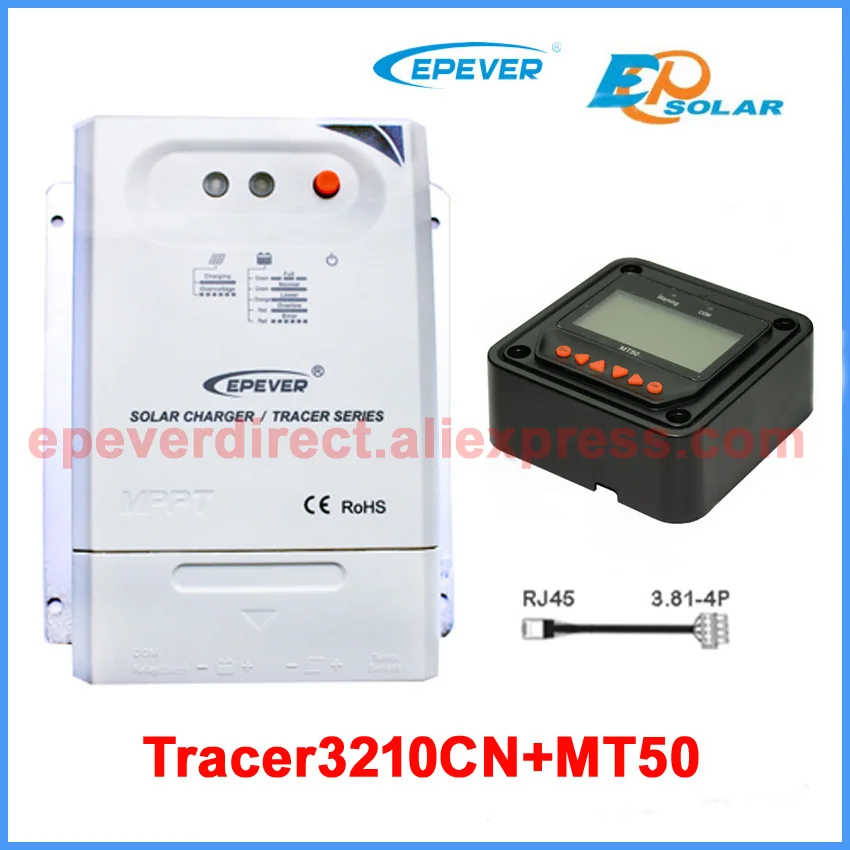 

Tracer3210CN Max Pv Input 100v mppt controller with MT50 remote meter 30A