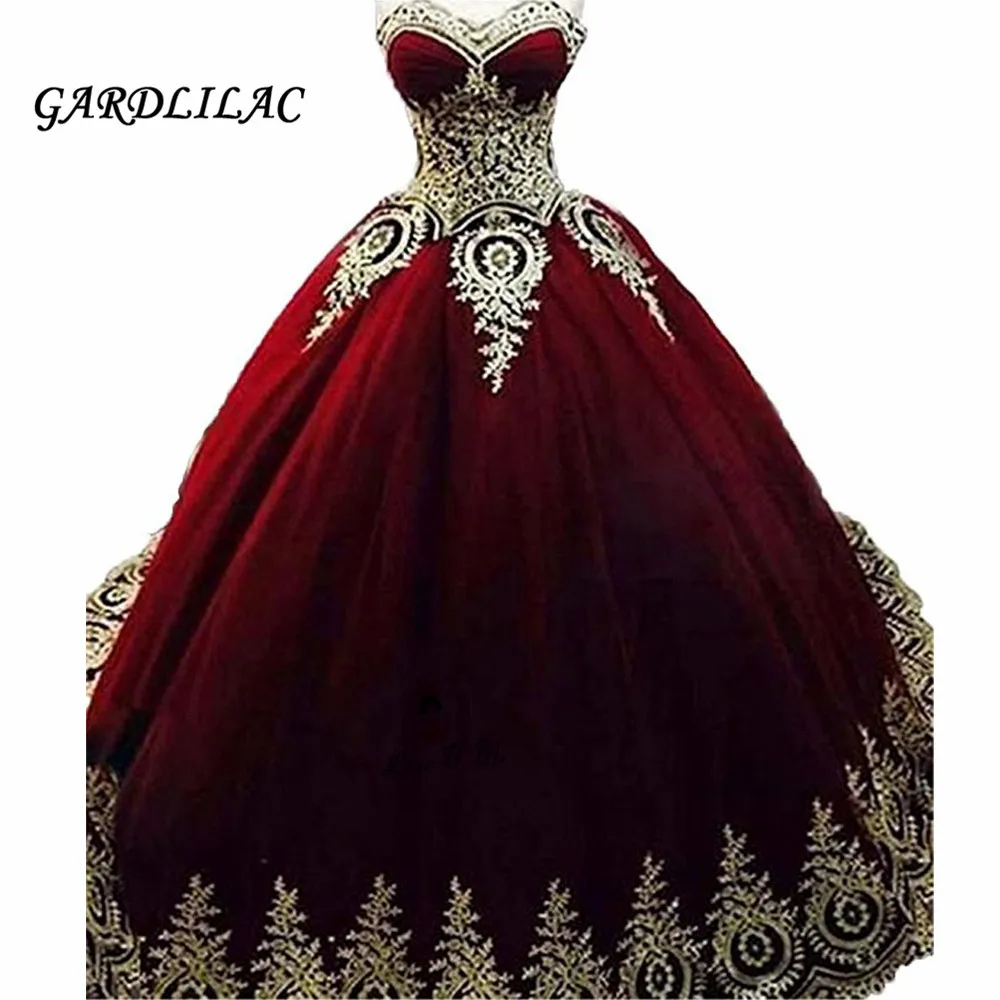 Royal-Blue-Burgundy-Gold-Lace-Quinceanera-Dresses-Ball-Gown-2018-Vestidos-de-15-Anos-Applique-Puffy