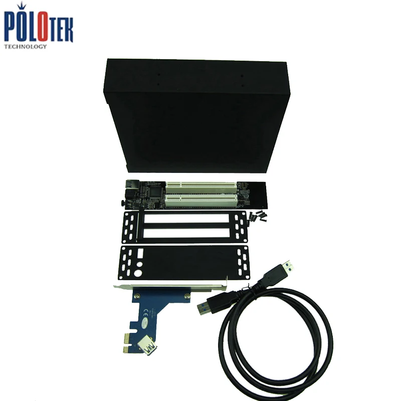 PCI-express x1 PCIe до 2 PCI адаптер маршрутизатор двойной слот Riser Card usb3.0 низкопрофильный