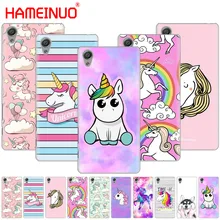 HAMEINUO Радужный Единорог чехол для телефона для sony xperia C6 XA1 XA2 XA ULTRA X XP L1 L2 X XZ1 compact XR/XZ PREMIUM
