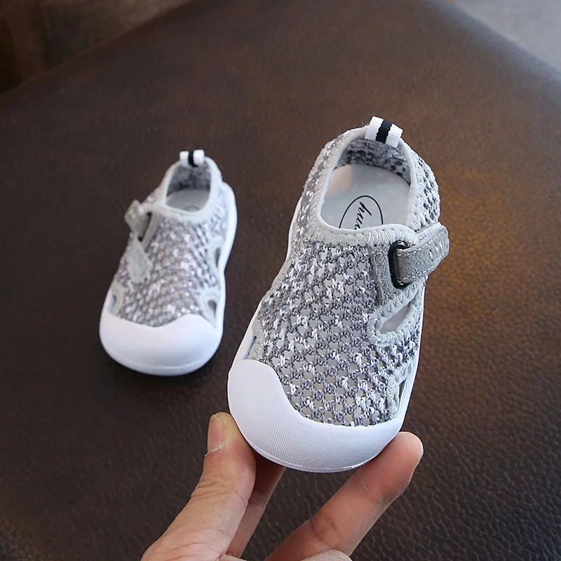 Summer Infant Toddler Shoes Non-Slip Soft Bottom Casual Baby Shoes Mesh Breathable Kids Anti-collision Toddler Sneaker EUR 15-25