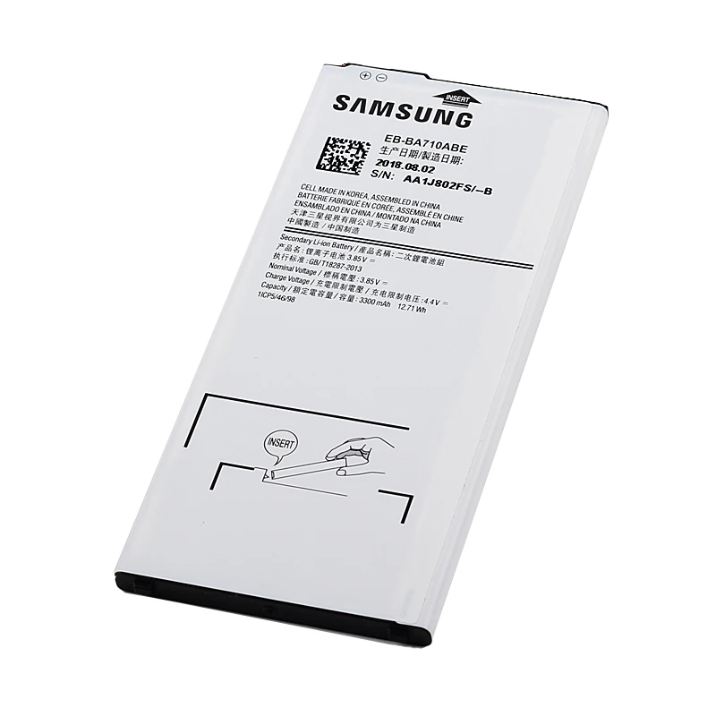 Оригинальный Samsung телефон для GALAXY A7 2016 A710 A710F A7100 A7109 оригинальный аккумулятор 3300