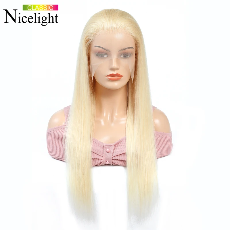 

Long Straight 613 Frontal Wig Human Hair Wig Platinum Blonde Bob Wig Lace Front Wig Nicelight 13X4 Lacefront Wig Indian Hair Wig