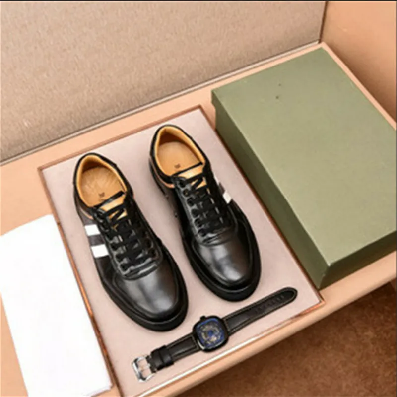 Excelente De blue Hombres Hombre Los Diseñador Genuino white Lujo Black Calidad Moda Vaca Zapatos Cuero Modelos 6wwBx