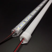 Подсветка вывесок expert 5730 светодиодный светильник с жесткой полосой 50 см DC12V 36 жесткая полоса с алюминиевой крышкой для ПК 50 шт