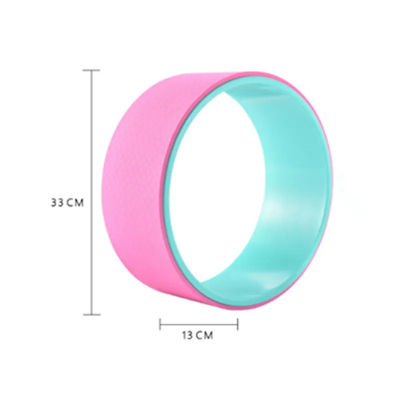 

TPE Yoga Circles Pilates Professional Waist Shape Bodybuilding ABS Gym Workout Yoga Wheel Back Training Tool For Fitness Props