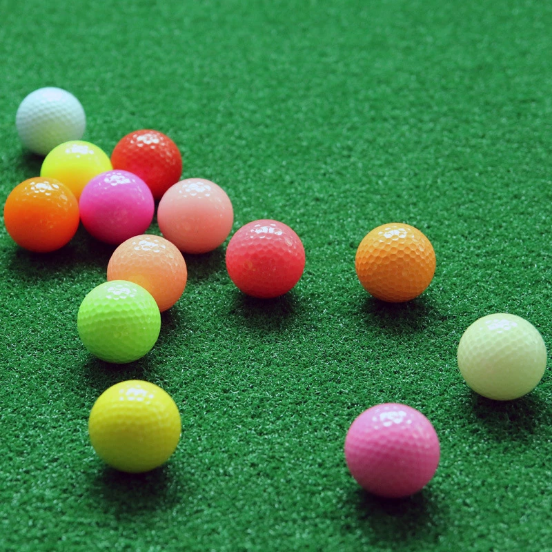 1 قطعة مزدوجة طبقات متعددة الألوان كرة جولف التدريب الإسفنج ممارسة كرات الجولف في الهواء الطلق الرياضية تنس/كرة جولف في 4 ألوان d0721