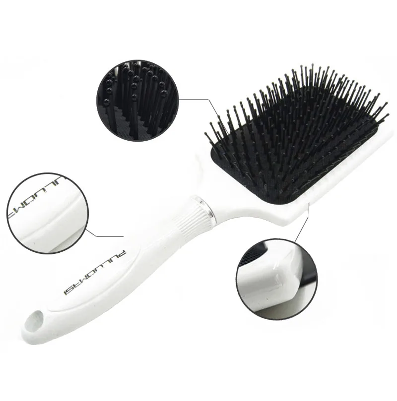 Natural Rubber Needle Plate Magic Hair Comb Brush Antistatic Detangling