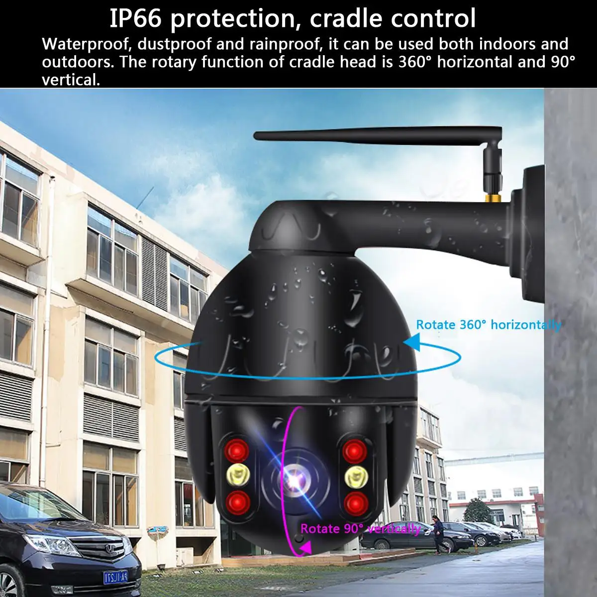 1080 P PTZ скоростная купольная ip-камера WiFi автоматическое отслеживание беспроводной наружной сети видеонаблюдения Водонепроницаемая камера видеонаблюдения