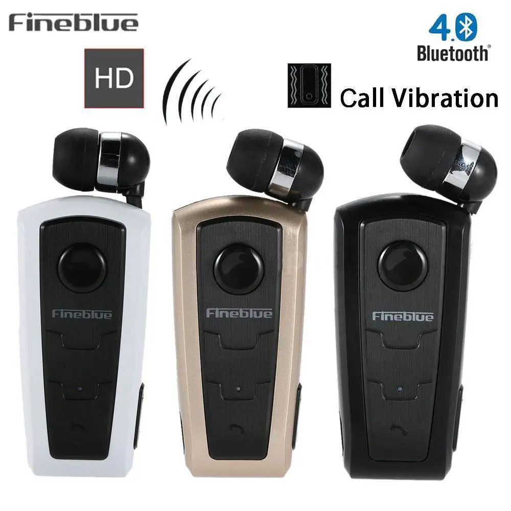 Fineblue F910 Беспроводной Bluetooth наушники мини шея клип телескопическая Бизнес