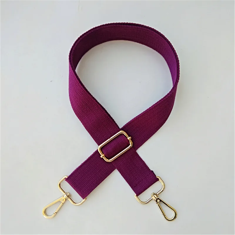 purple Повседневная однотонная сумка тканевая через плечо ремешок для сумки через плечо регулируемая Женская сумка ремень сумка аксессуары широкий пояс бандолера W220 - Цвет: purple