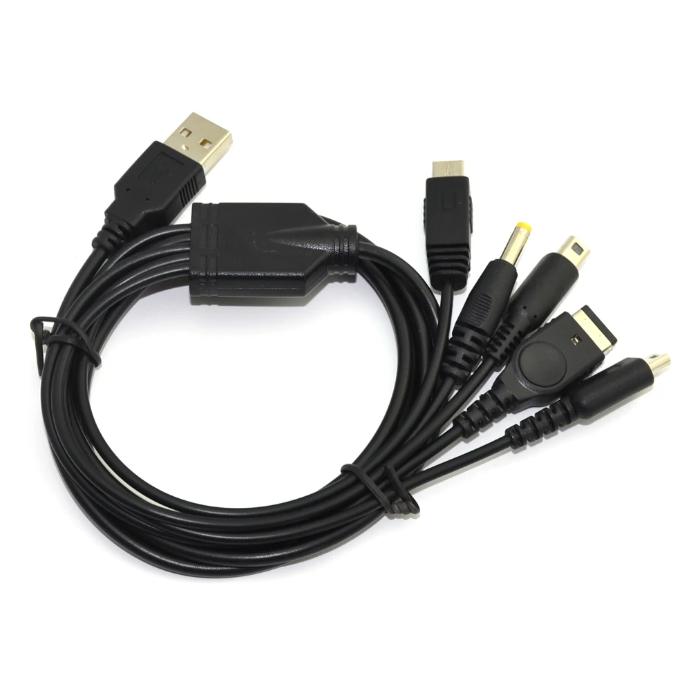 10 шт. для 3DS NDSL GBA SP Wii U PSP 5 в 1 мульти USB кабель зарядки|Запасные части| |