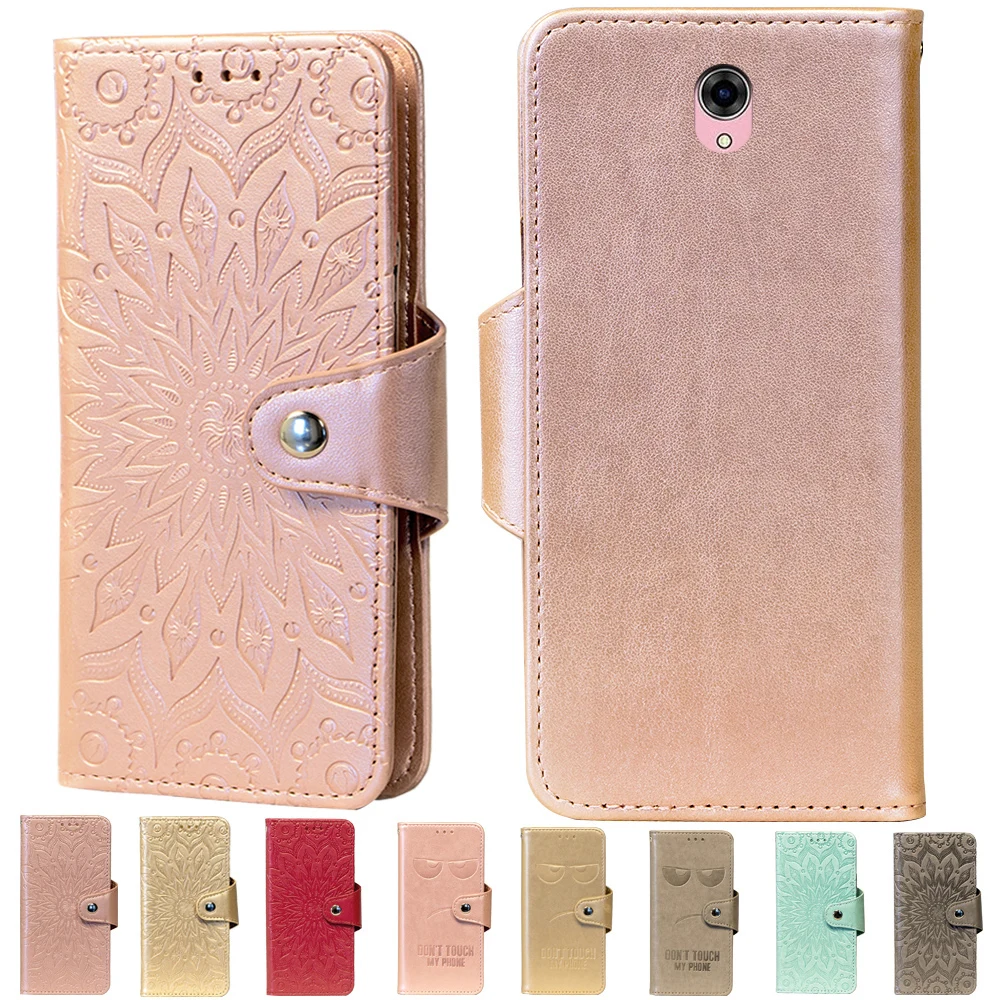 

Embossing Stand Flip PU Leather wallet Case Cover For BQ BQ-4585 Fox View Phone cases