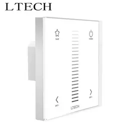 Xnbada LTECH E1 затемнения Светодиодная Сенсорная панель настенное крепление диммер DC12-24V вход 4A * 2CH выход Led переключатель полосной контроллер