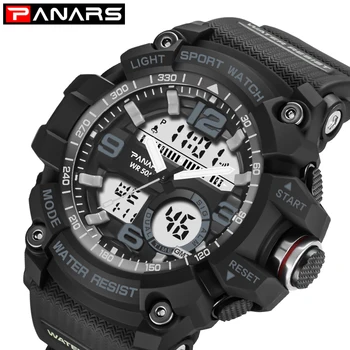 

PANARS G Style Mens Waterproof Male Clock Electronic Wristwatches Shock Digital Sports Men's Watches Fitness Watch Luxury Brand