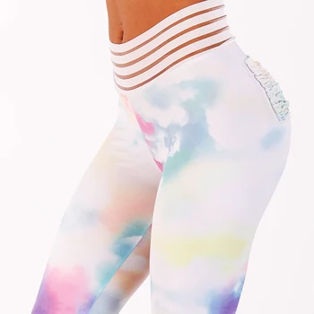 

Sexy Push Up Leggings Women Fitness Leggings Colored printed Leggings Mujer High Waist Workout Fold Leggins Female