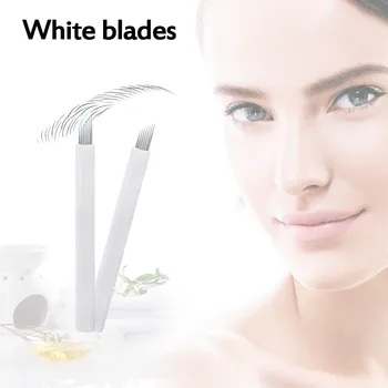 

Makeup Tattoo Needles Permanent Makeup 100Pcs Eyebrow Lip Liner Microblading Blades Embroidery for Manual Pen Tattoo Inks Supply