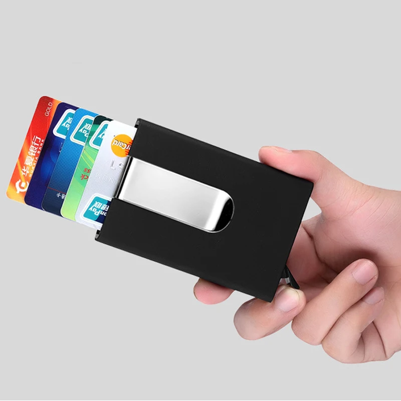 Мужской держатель для Карт RFID Блокировка визитная карточка кошелек