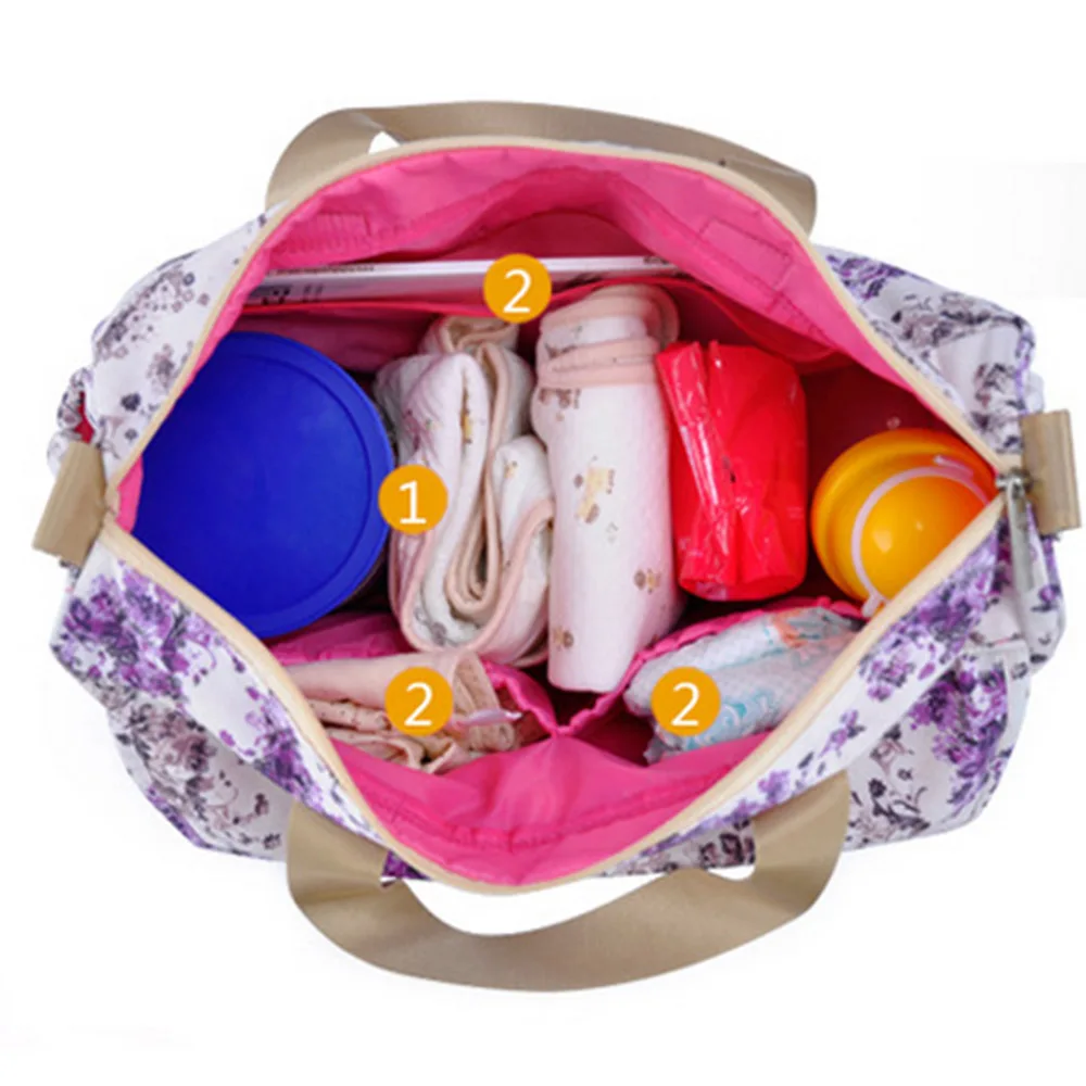 Baby Stroller Bag Large Space Maternity Bags Mummy Waterproof Shoulder Diaper Infant Big Capacity Multifunctional nappy | Мать и ребенок