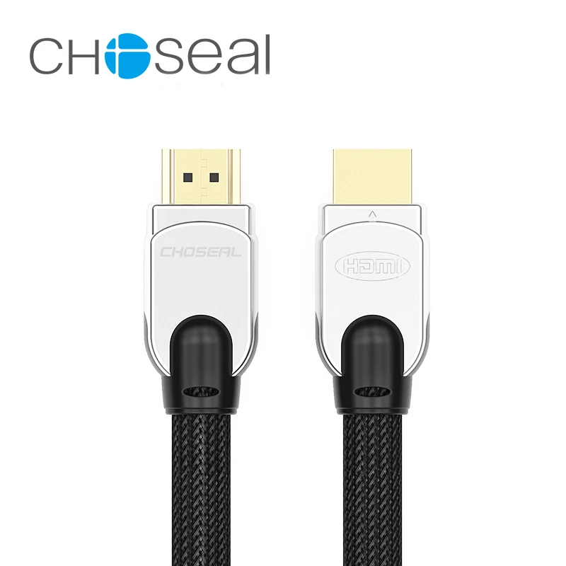 Choseal Q603 4K 3D 1080P Braided Cord HDMI to HDMI Cable Diameter 11.11MM for Projector LCD TV PS3 Laptop Computer Cable