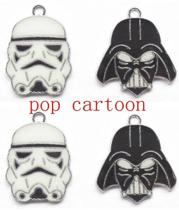 

New 50 Pcs Mixed Star Wars Charm Pendants DIY Jewelry Making Free Shipping Q-3