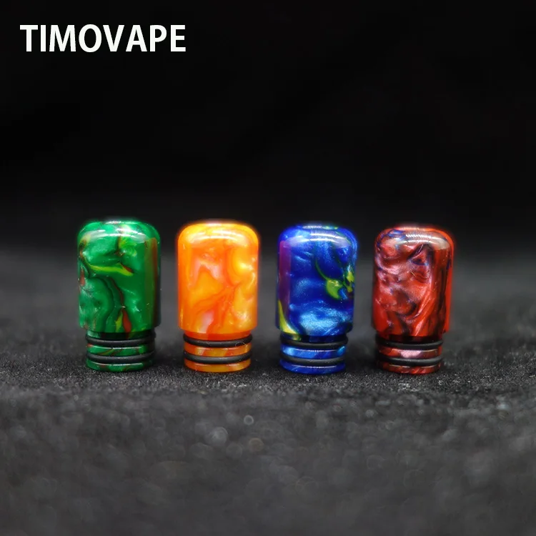 

1pc 510 resin drip tip for ijust s tfv8 baby atomizer vape accessory with double ring unique design