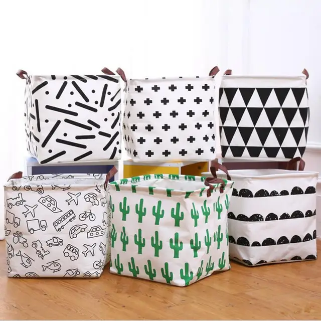 New Upscale Waterproof Laundry Hamper Foldable Storage Baskets Home New Upscale Waterproof Laundry Hamper Foldable Storage Baskets Home Decoration Barrel Kids Toy Organizer Square