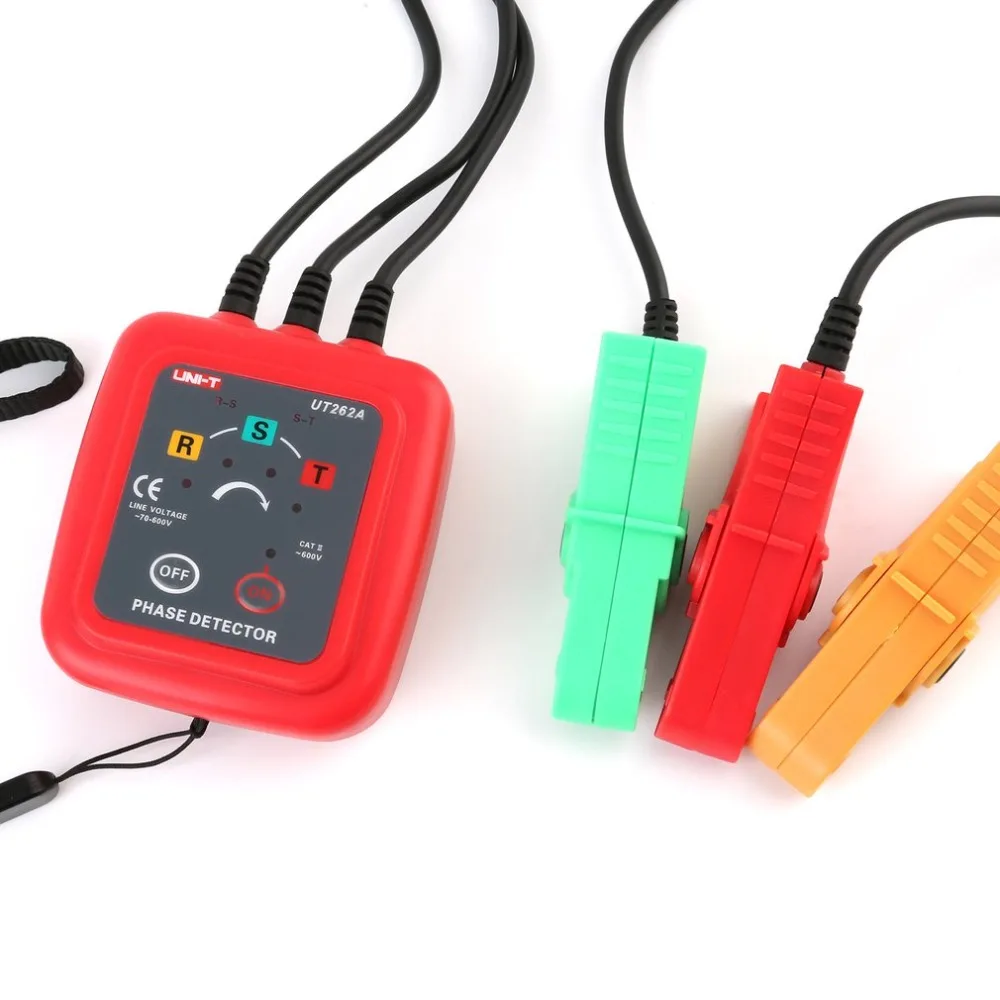 

UNI-T UT262A Digital Phase Sequence Rotation Detector Phase detector Voltage Clamp Indicator Tester Live Electrical Phase Tester