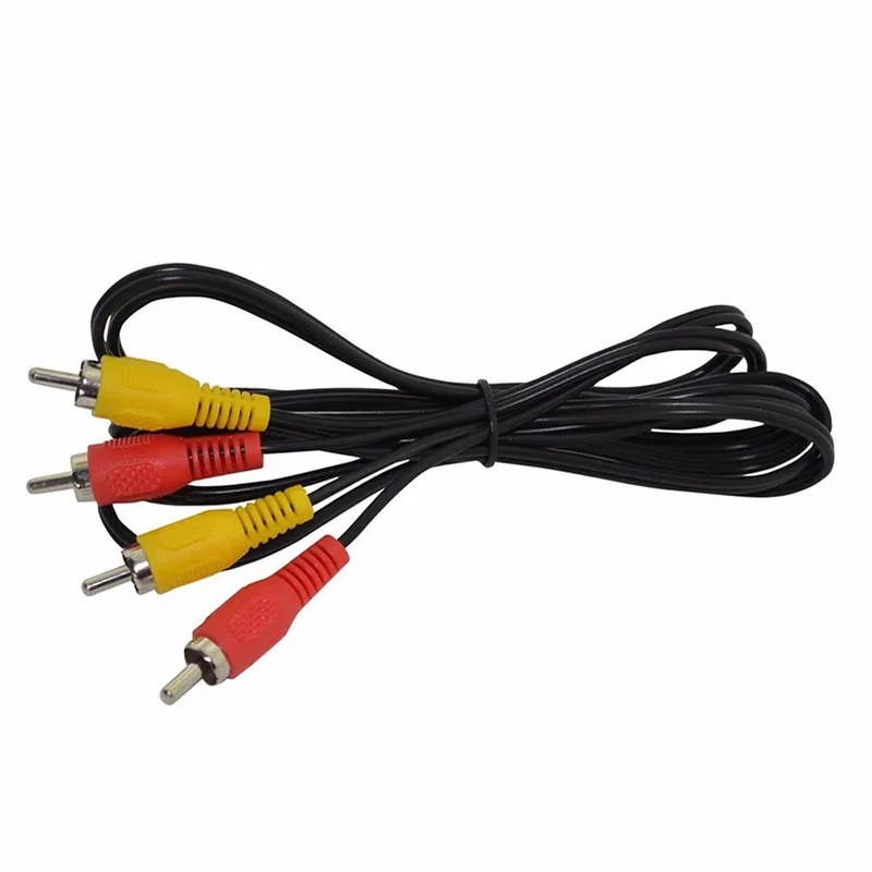 1.8m 6ft 2RCA Audio Video AV Cable Lead Cord for Nintendo NES 100 pieces/lot fedex or DHL fast shipment | Электроника