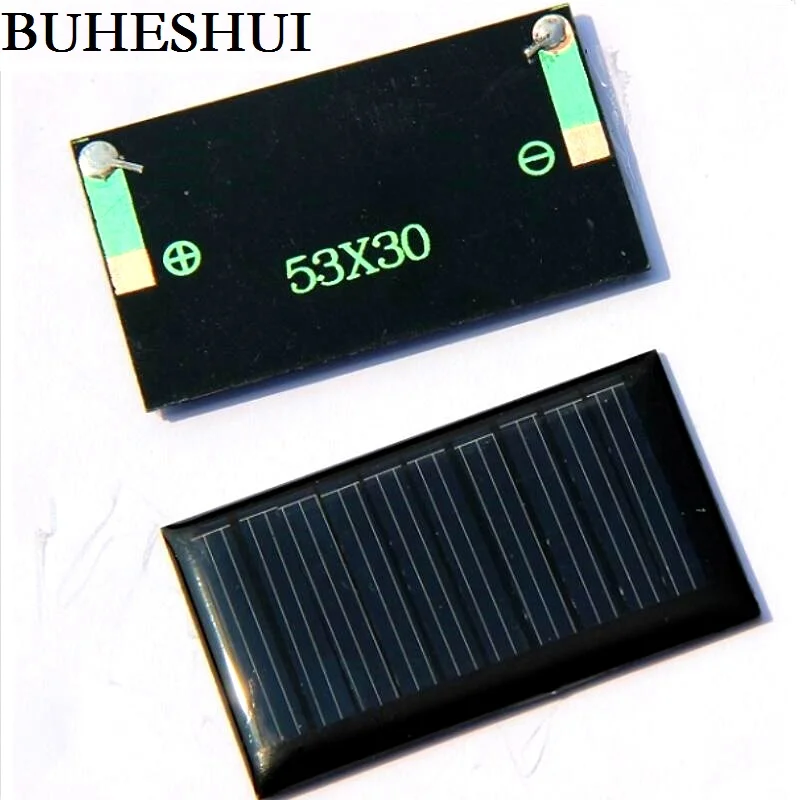 BUHESHUI 5 в 30 мА 53х30 мм мини микро солнечная батарея для DIY игрушек 3 6 В зарядное