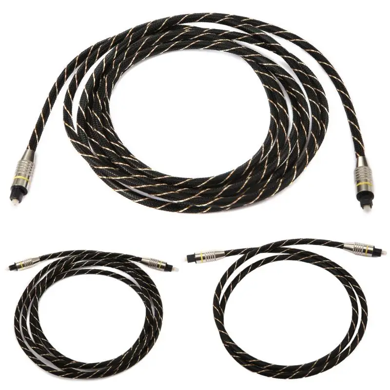 Digital Optical Audio Cable Fiber Toslink Male Optic Cable OD6.0 Toslink Male to Toslink Male for CD DVD