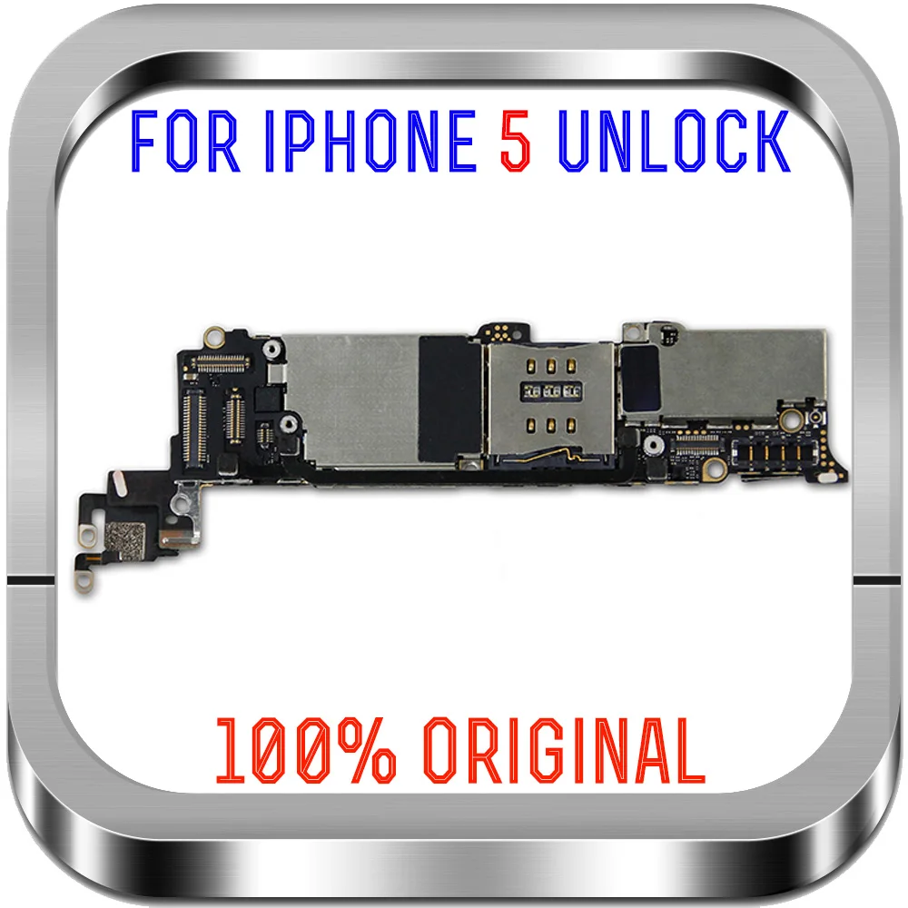 

100% Original unlocked Mainboard for iphone 5 Motherboard with IOS System Full Chips,for iPhone 5g logic boards 16gb 32gb 64gb