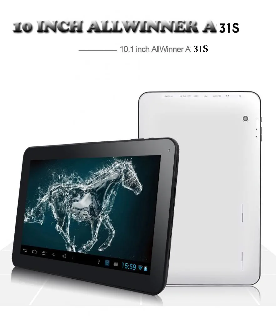 10," дюймовый 32GB Allwinner A31S Google Android 4.4.2 четырехъядерный планшетный ПК комплект клавиатура крышка