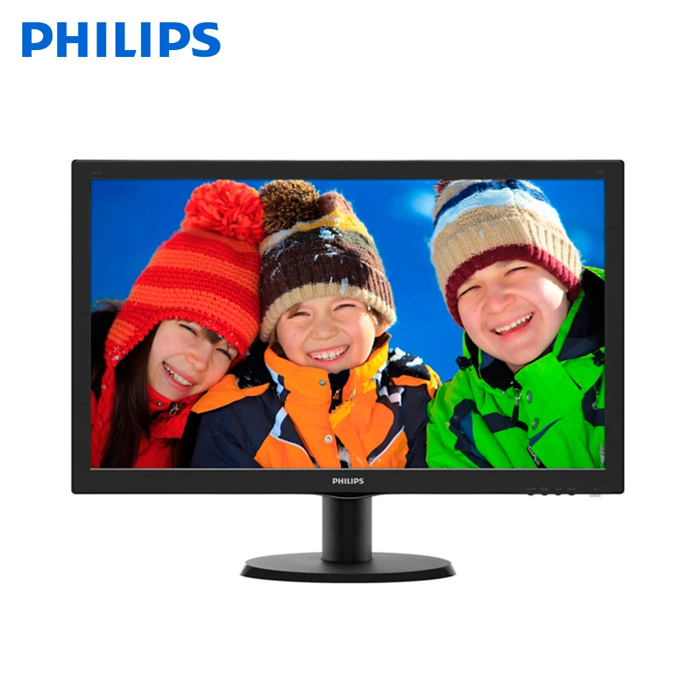 Philips ЖК монитор с SmartControl Lite 243V5LHSB/00, 59,9 см (23,6 "), 1920x1080 пикселей, Full HD светодиодный, 1 MS, черный